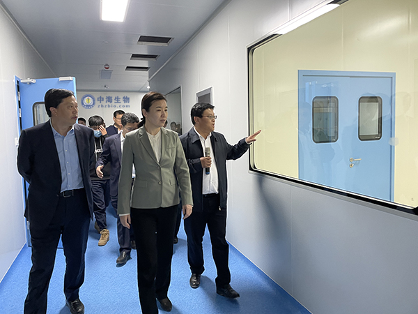 棗莊市市長(cháng)張宏偉到中海生物公司調研圖片